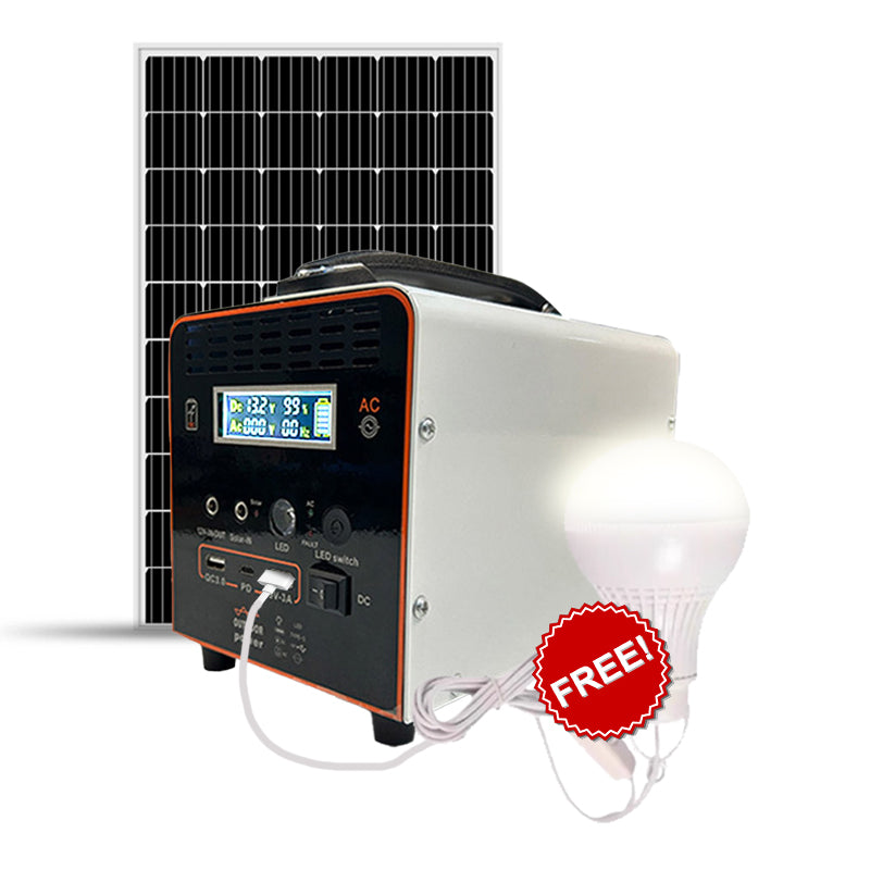 250W Compact Portable Power Station with Solar Panel and Inverter