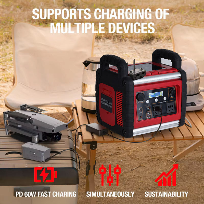 500W Portable Power Station with Quick Charge