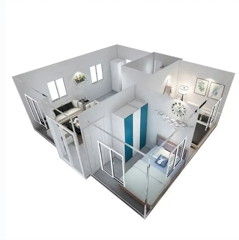 Expandable 2-Bedroom Shipping Container Home (20FT)
