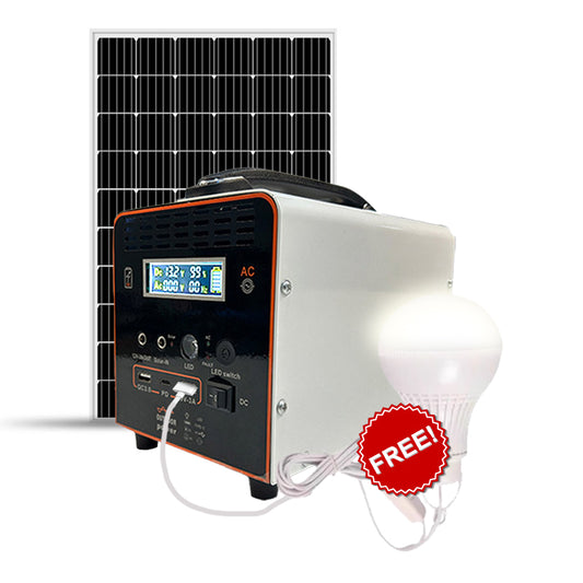 250W Compact Portable Power Station with Solar Panel and Inverter