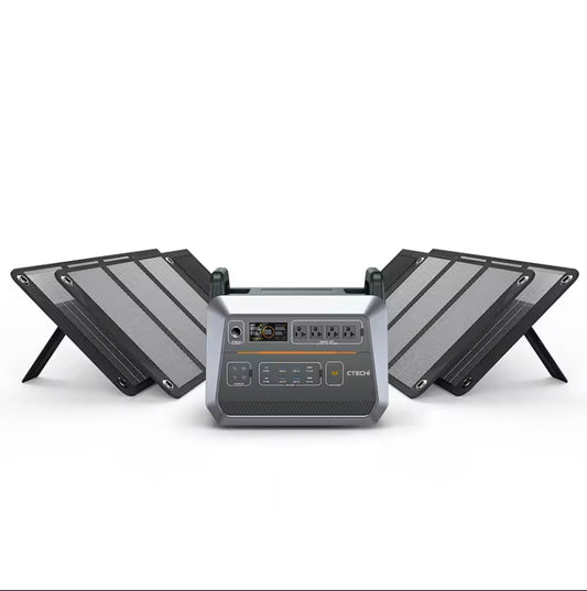 3000W Portable Solar Generator with 2000W Energy Storage Battery