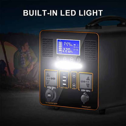 Portable Power Station with UPS and Solar Charging