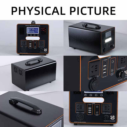 Portable Power Station with UPS and Solar Charging