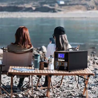 Portable Power Station with UPS and Solar Charging
